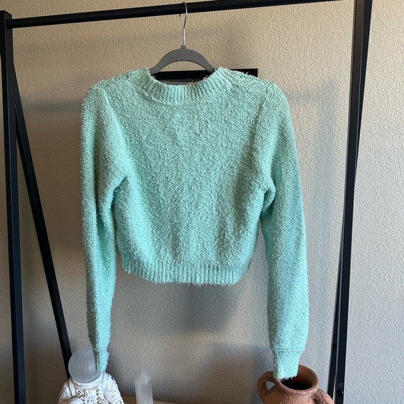 Free People Care FP Brianna Cardi – Eggshell Blue NWOT - Picture 5 of 6